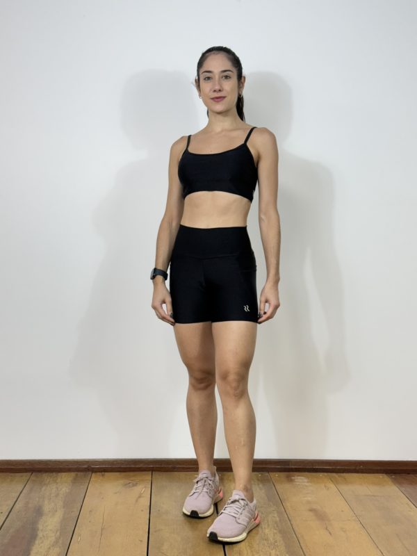 SHORTS CLÁSSICO COM BOLSOS PRETO - Image 2