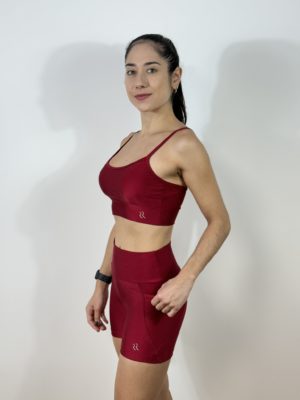 SHORTS CLÁSSICO COM BOLSOS VERMELHO