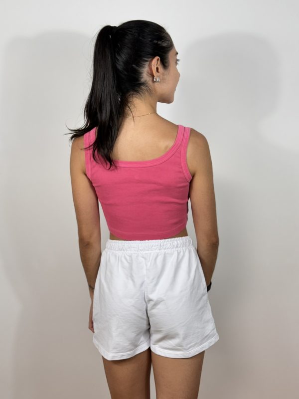 REGATA CROPPED ALGODÃO ROSA - Image 3