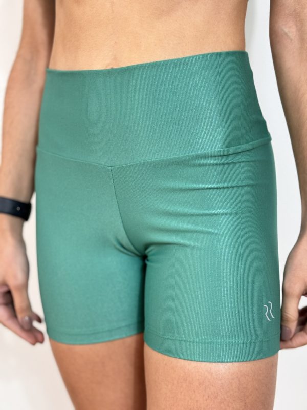 SHORTS BASIC VERDE SÁLVIA CANELADO - Image 2