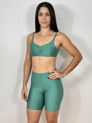 BERMUDA BASIC VERDE SÁLVIA CANELADA