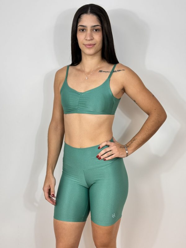 BERMUDA BASIC VERDE SÁLVIA CANELADA