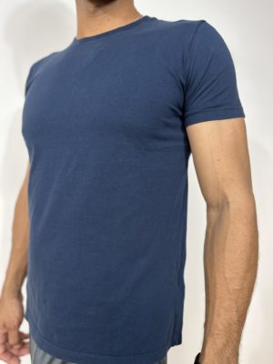 CAMISETA 100% ALGODÃO AZUL MARINHO