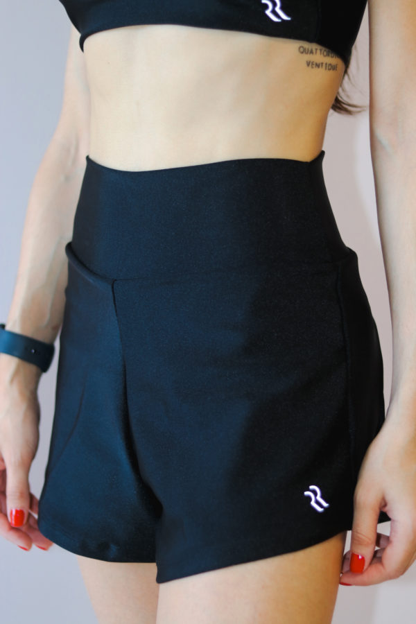 SHORTS DUPLO GLOW PRETO