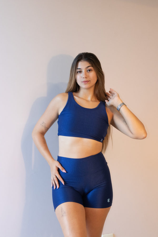 SHORTS BASIC AZUL MARINHO CANELADO - Image 3