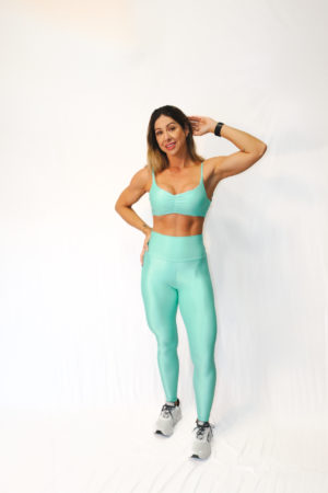 LEGGING MOVE VERDE ÁGUA CANELADA