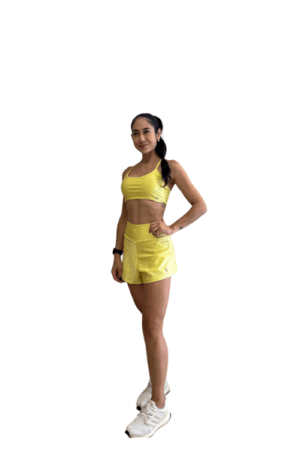 SHORTS DUPLO GLOW AMARELO