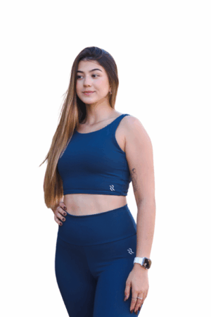 TOP CROPPED AZUL NOTURNO