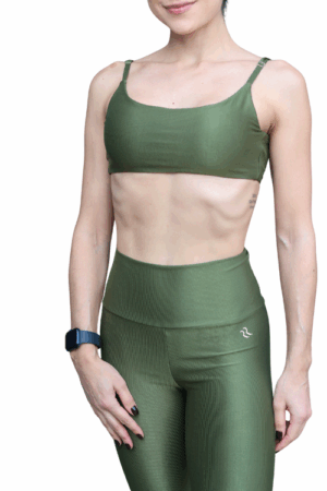 TOP SLIM VERDE MUSGO CANELADO