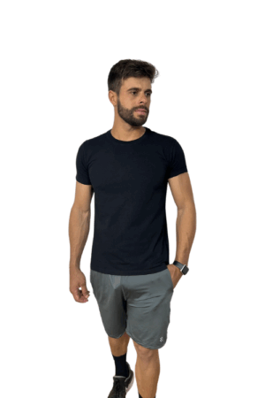 CAMISETA 100% ALGODÃO PRETA