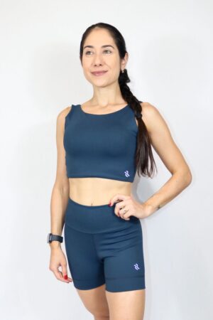 TOP CROPPED AZUL NOTURNO