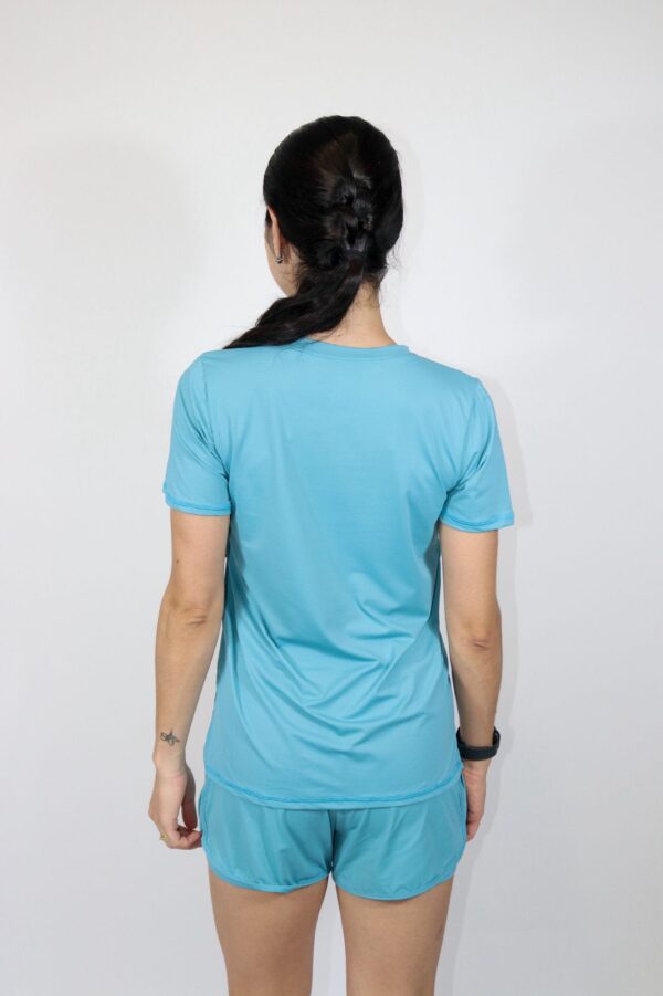 CAMISETA CLÁSSICA AZUL LAGUNA - Imagem 3