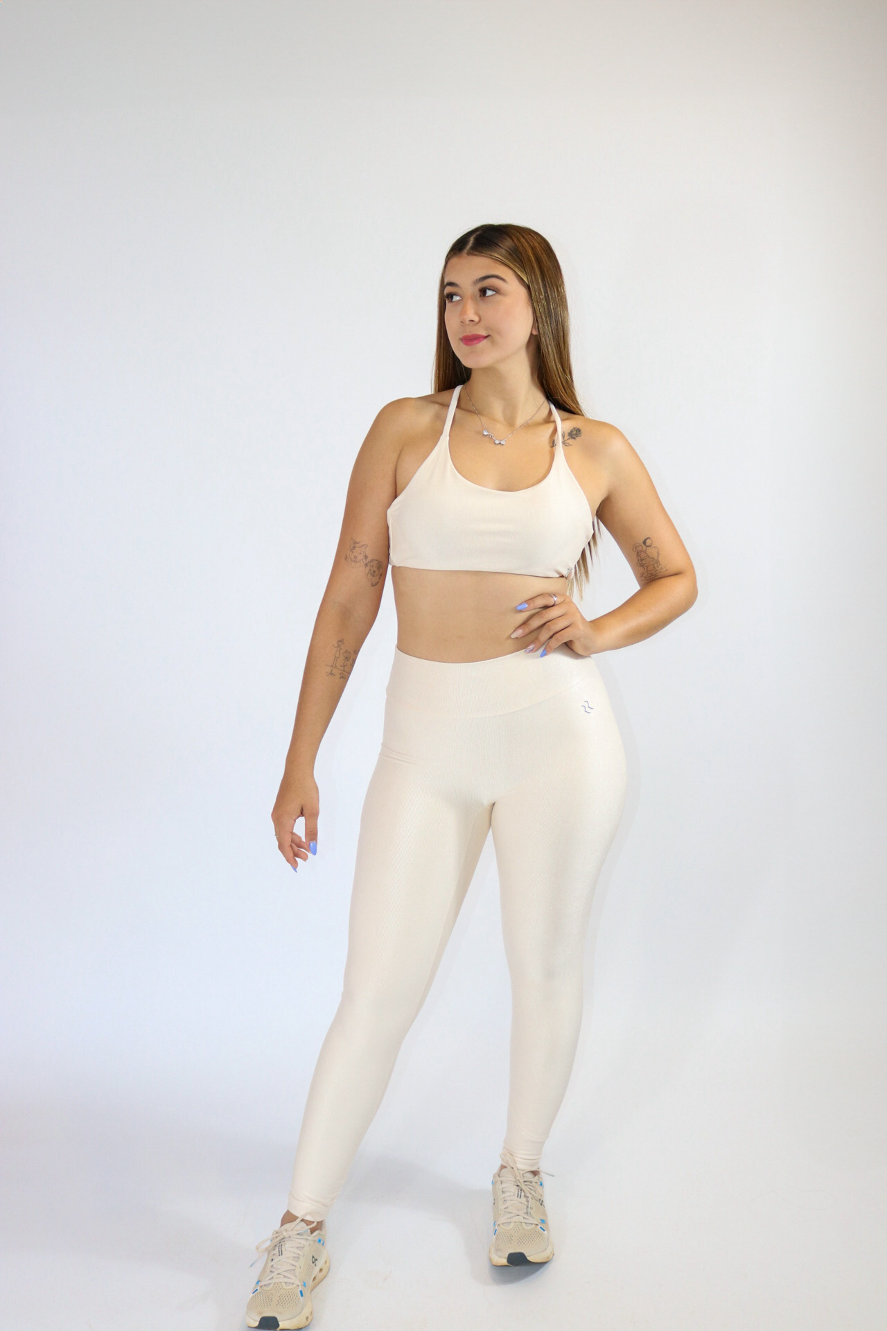 LEGGING MOVE OFF WHITE CANELADA