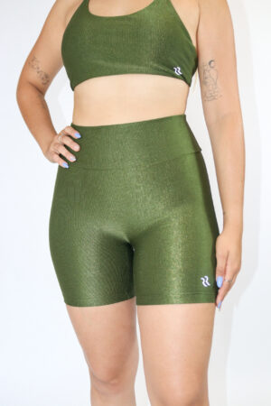 SHORTS BASIC VERDE MUSGO CANELADO