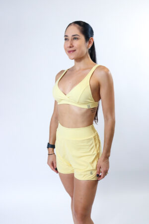 SHORTS DUPLO AMARELO MANTEIGA