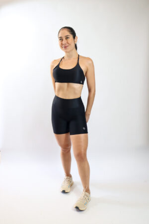 SHORTS BASIC PRETO CANELADO