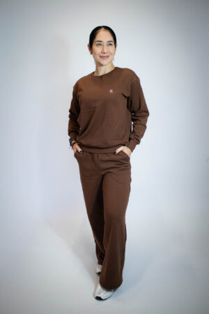 CALÇA DE MOLETOM MARROM