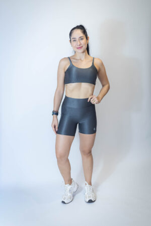 SHORTS BASIC GRAFITE CANELADO
