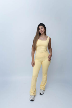 LEGGING FLARE AMARELA